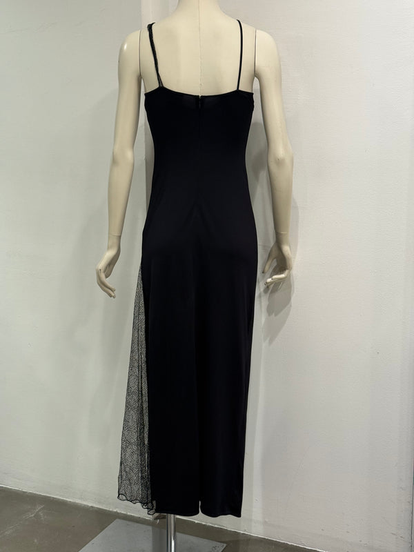 2000s Versace double layer sheer dress