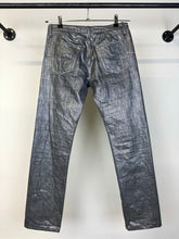 Load image into Gallery viewer, AW2006 Dior Homme by Hedi Slimane &quot;Radioactive“ Metallic Waxed Jeans
