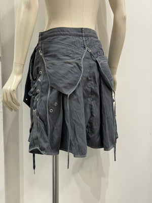 2000s Marithe Francois Girbaud bondage cargo skirt
