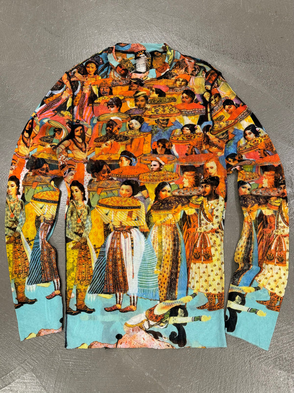 2000s Jean Paul Gaultier Asian mesh top