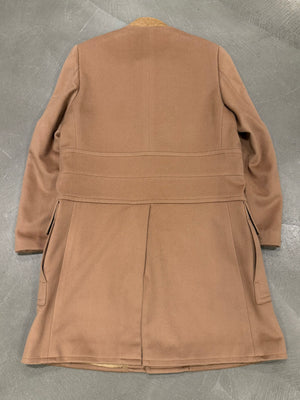 A/W2000 Gucci by Tom Ford runway wool leather collar coat