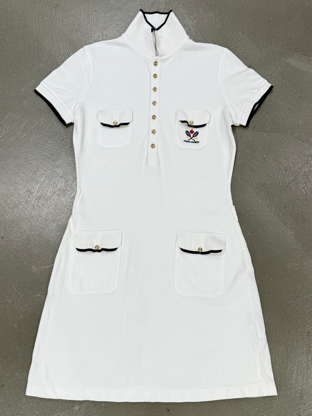S/S2009 Dsquared2 tennis polo style mini dress