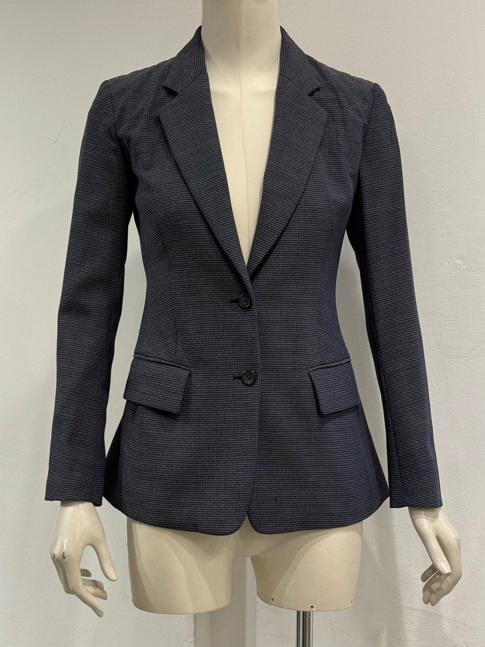 A/W2007 Maison Margiela wool pointed wrinkled shoulder blazer