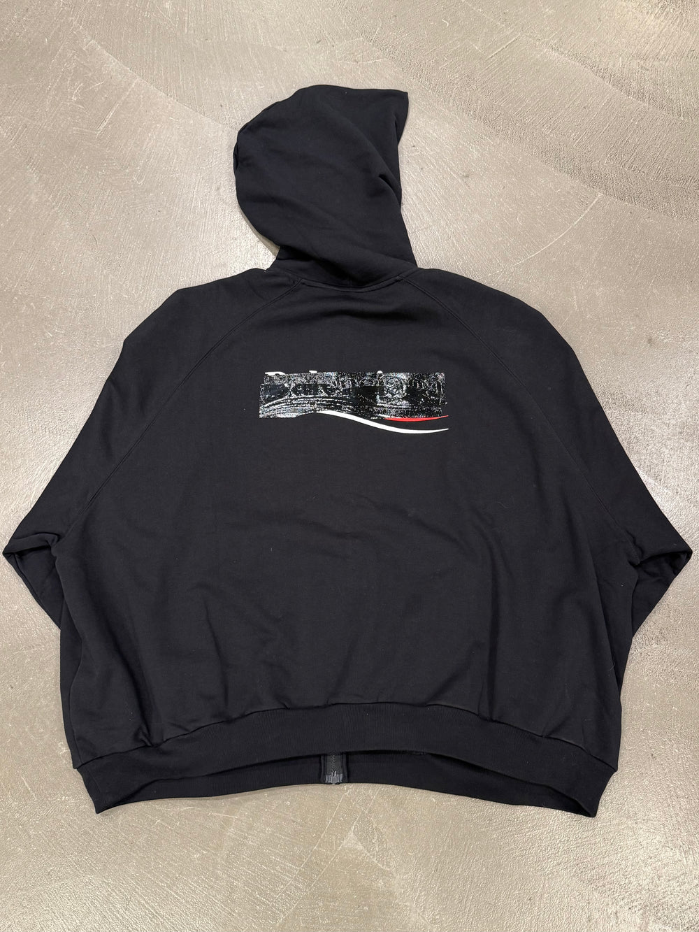 2022 Balenciaga political campaign tape logo hoodie