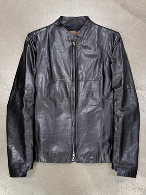 2000s Loewe biker leather jacket