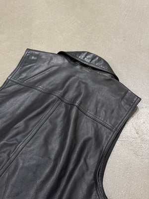 1990s Emporio Armani biker leather vest