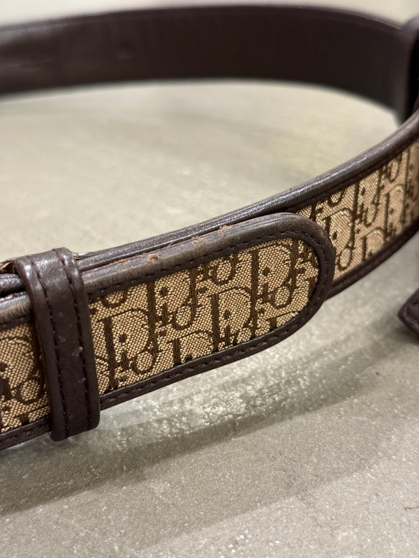 2000s Dior by Galliano monogram waist bag belt