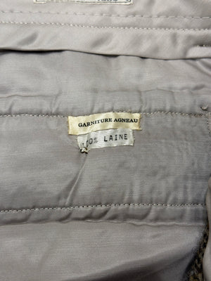 1970s HERMES bouclé tweed tailored heavy wool pants