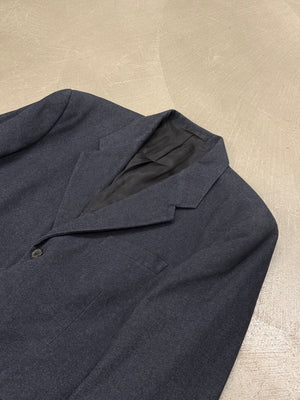2000s Prada denim single breasted blazer