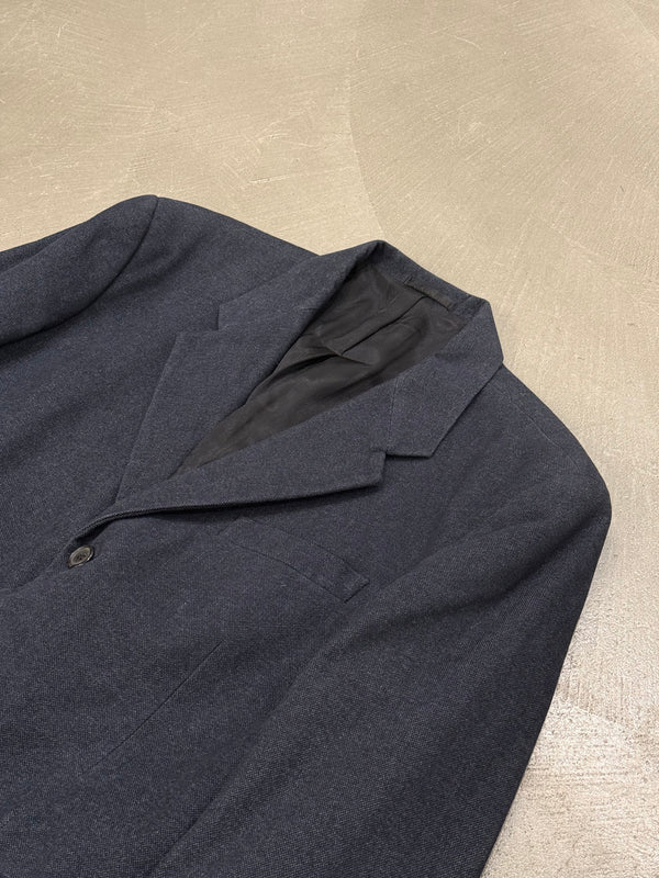 2000s Prada denim single breasted blazer
