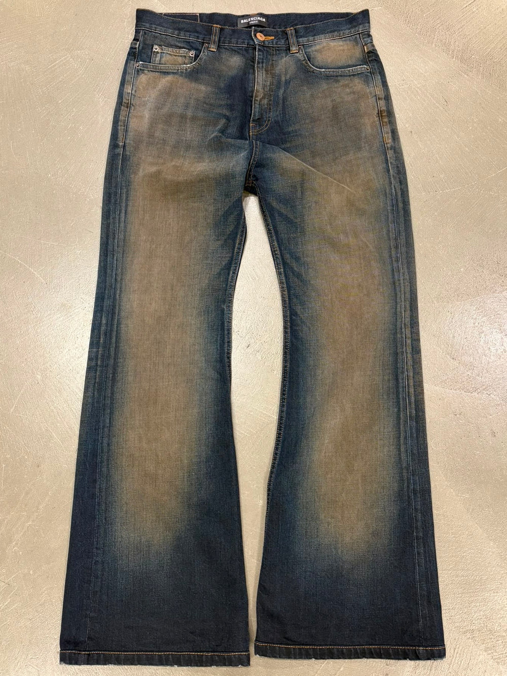 Balenciaga Lost Tape stained wash denim