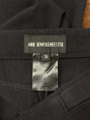 2000s Ann Demeulemeester extra long tailored stretch pants