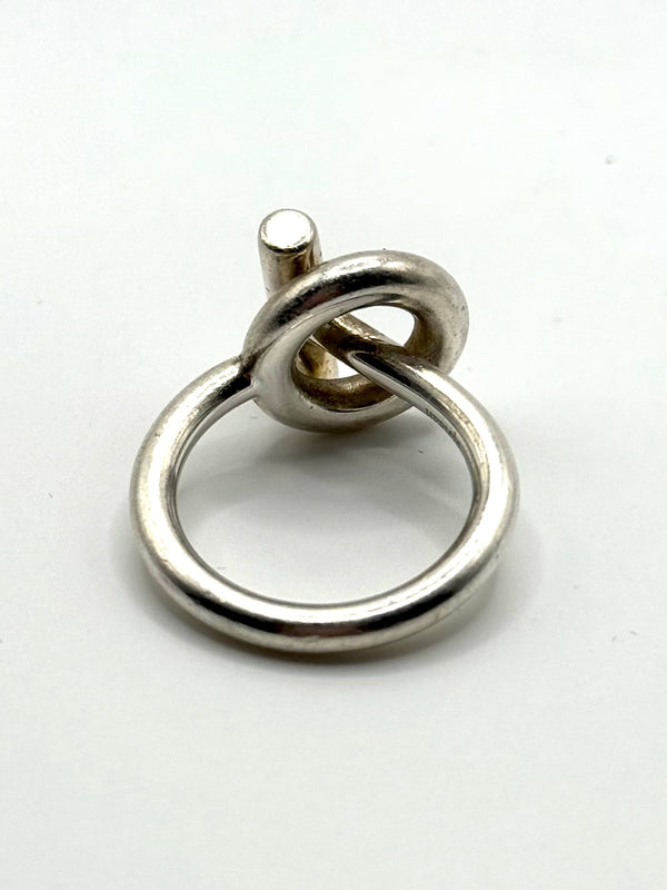 Hermès Echappée silver ring