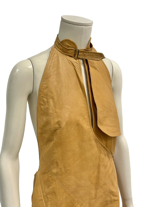 S/S2000 Christian Dior by John Galliano runway leather alter dress