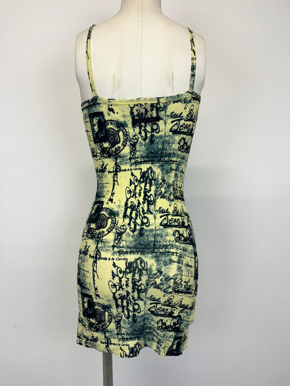 1990s Jean Paul Gaultier postcard mini dress