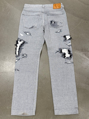 2000s Issey Miyake A-POC distressed pants