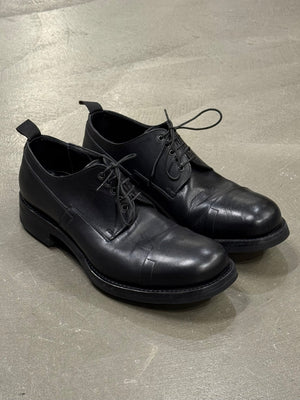 2000s Prada leather derby shoes