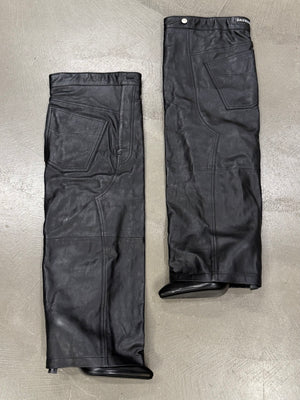 Balenciaga Falkon thigh-high leather pants boots