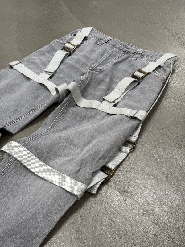 A/W2003 Dolce & Gabbana bondage parachute pants