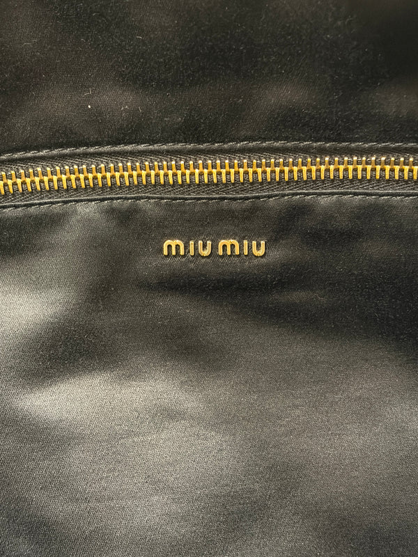 2020S Miu Miu leather bowling bag