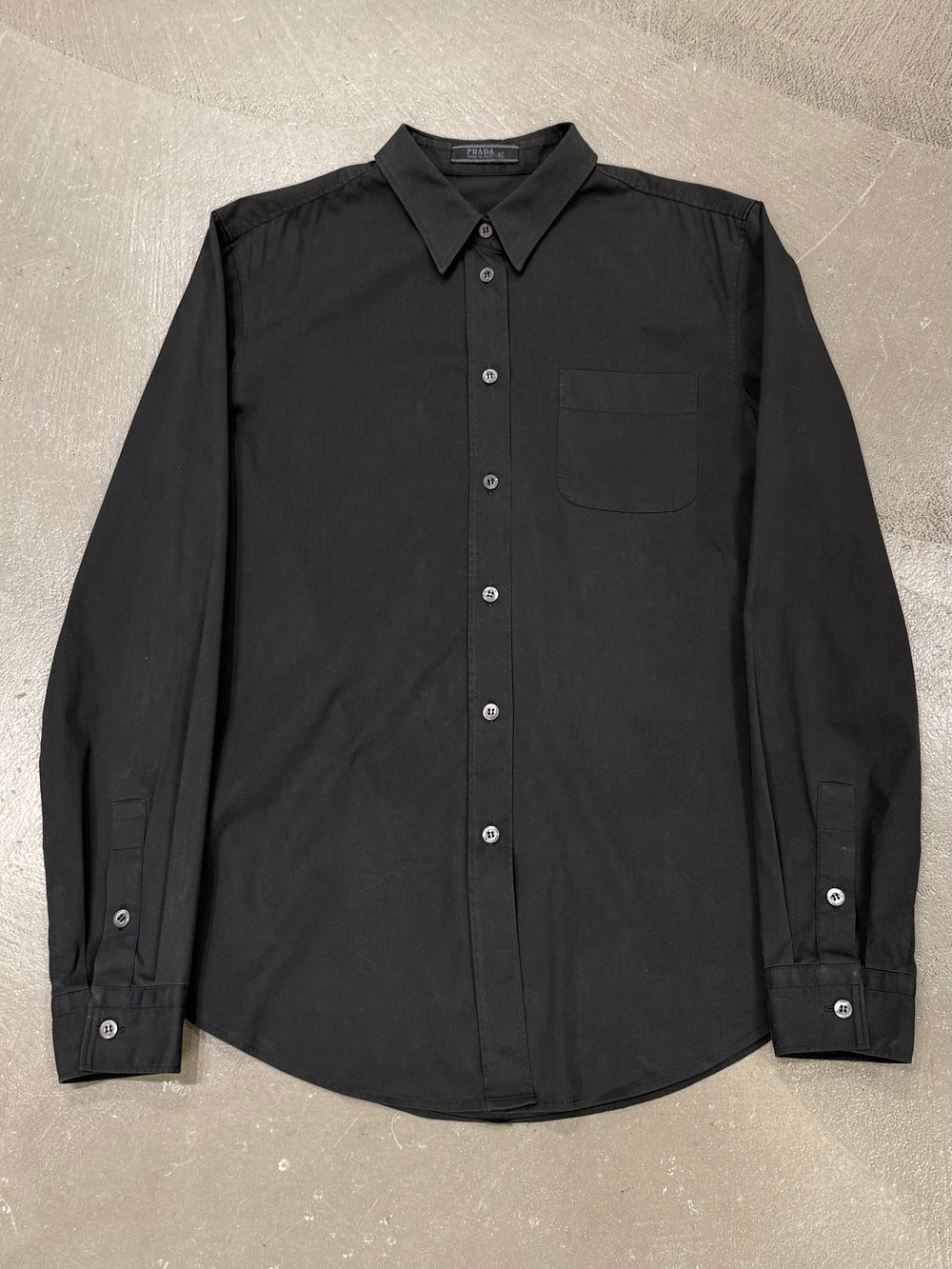 1990s Prada black shirt