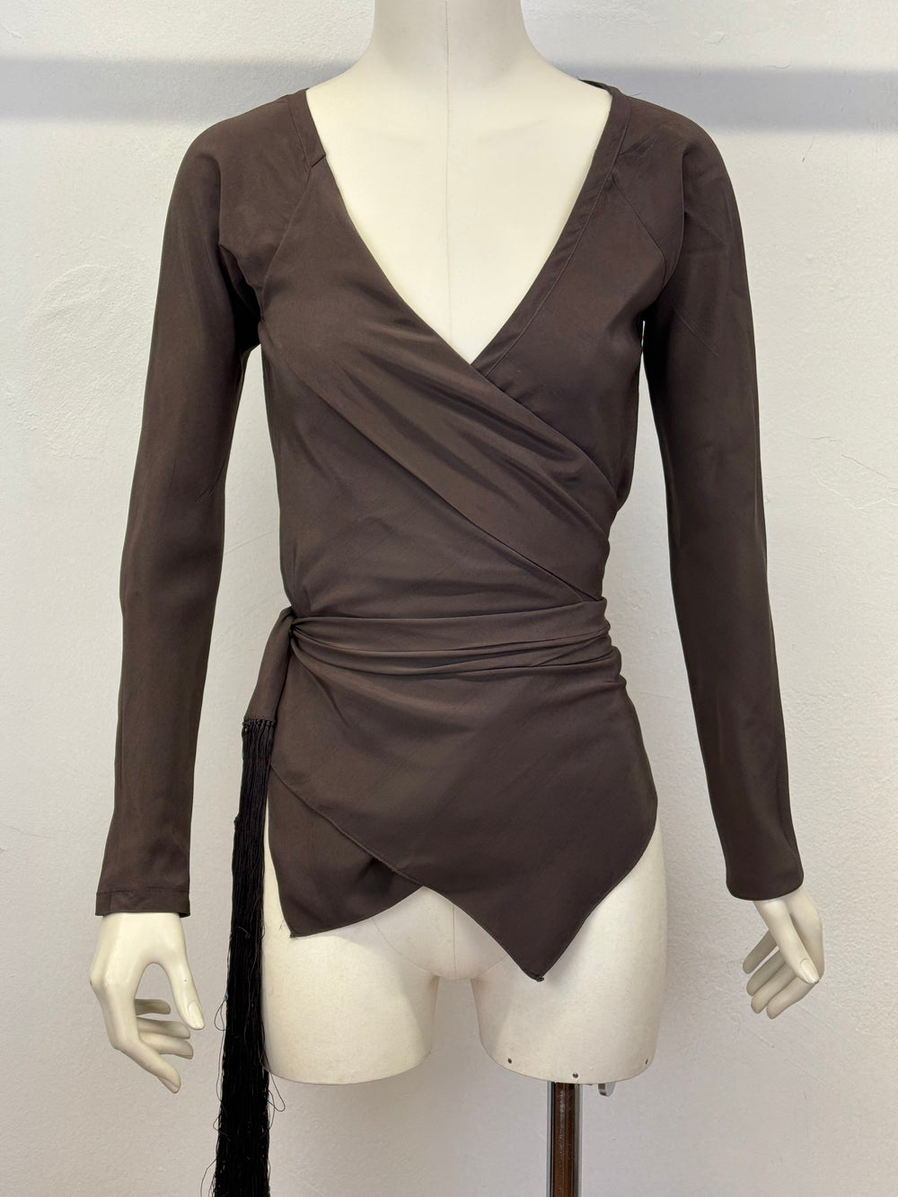 S/S2003 Gucci by Tom Ford wrap blouse top