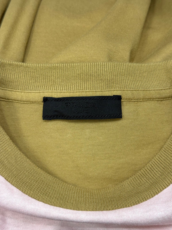 2019 Prada space color block t-shirt