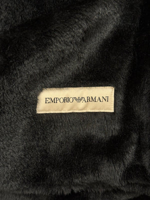 A/W2002 Emporio Armani asymmetric zip sleeve biker jacket