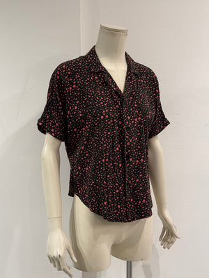 2019 Saint Laurent polka dot print shirt