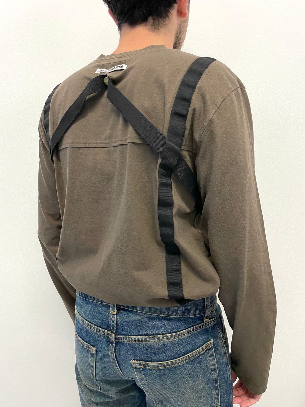 AW03 Gaultier Bondage parachute long sleeve t-shirt