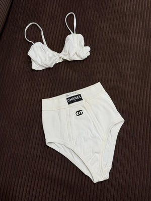 S/S1993 Chanel runway iconic high waist underwear set