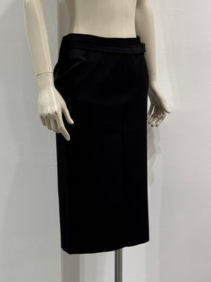 2000s Roberto Cavalli belted midi skirt
