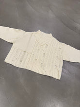 Load image into Gallery viewer, 2000s Y’s by Yohji Yamamoto cropped oversized reconstructed sweater

