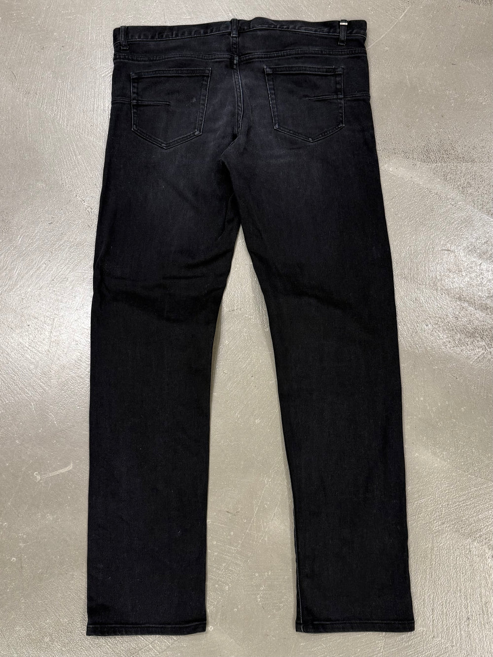 2000s Dior by Hedi Slimane faded black jeans