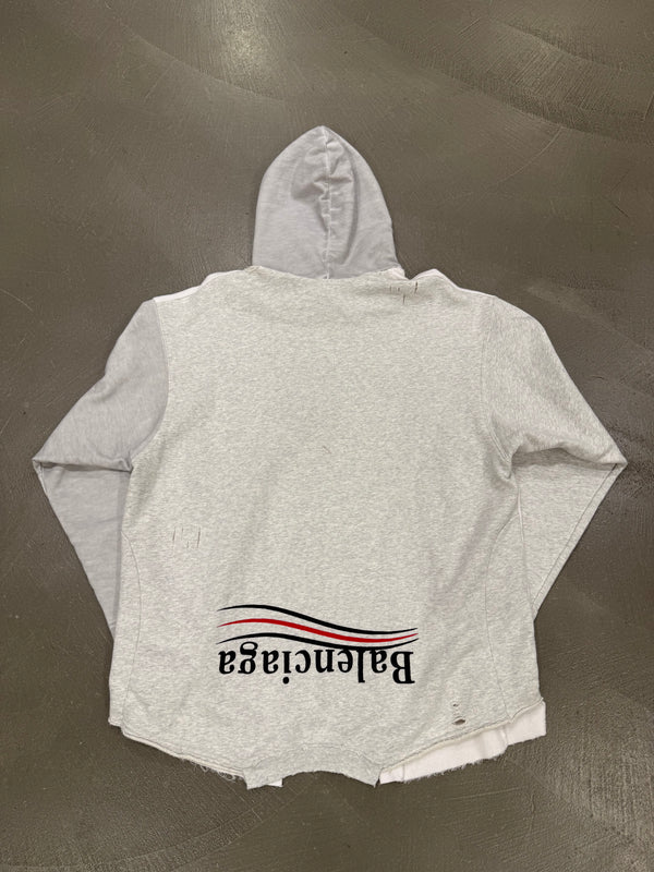2022 Balenciaga oversize upside down Paris hoodie