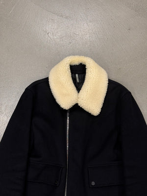 2010s Dior by KVA shearling wool jacket