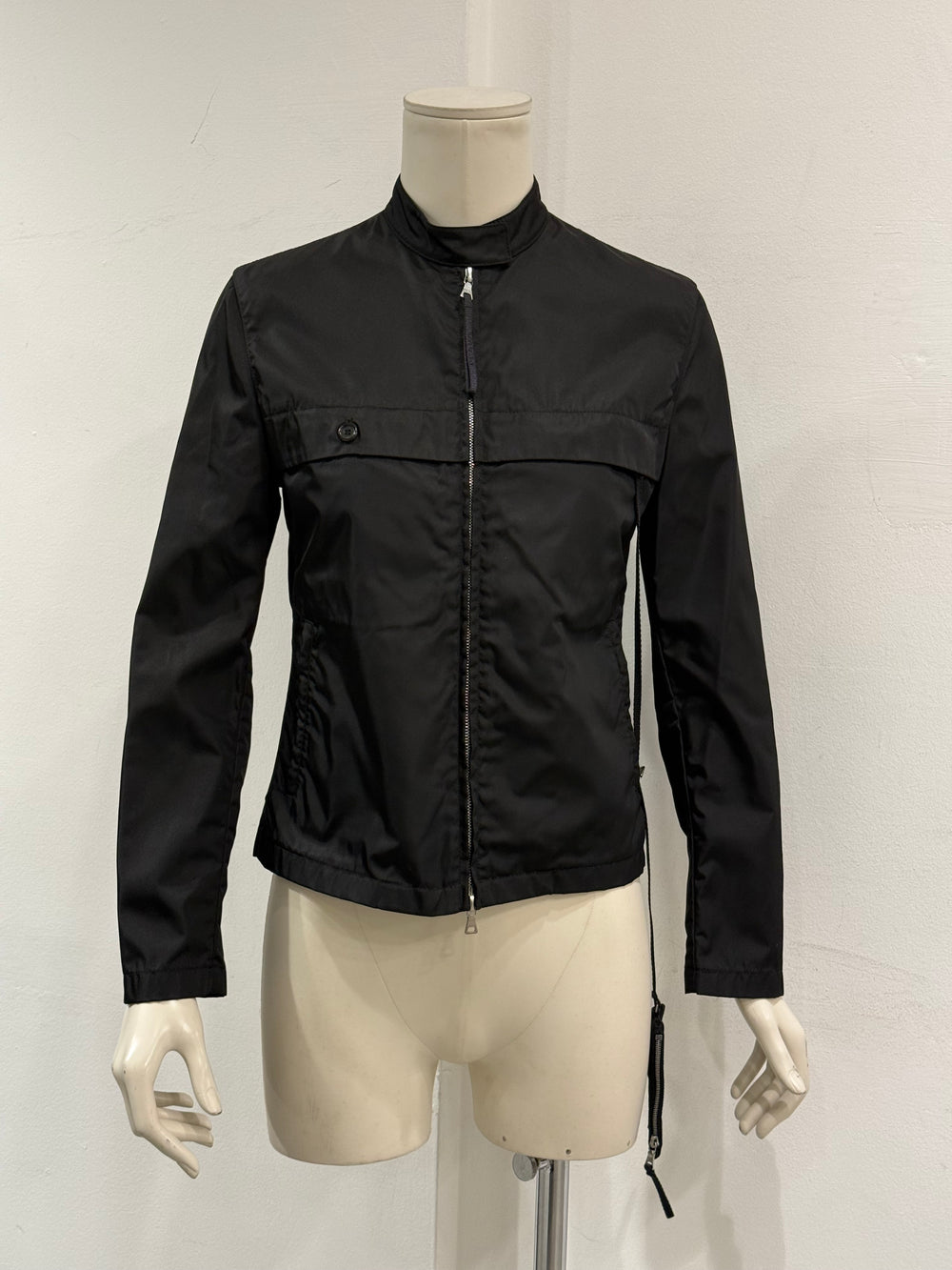 1999 Prada technical zip up jacket with hidden purse