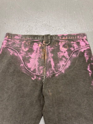 2000s Roberto Cavalli painted pants