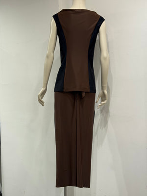 2000s Fendi stretch top and long skirt set