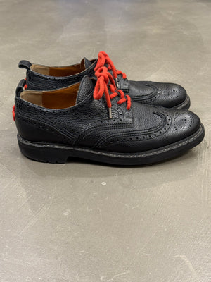 2010s Givenchy by Riccardo Tisci metal seam derby shoes