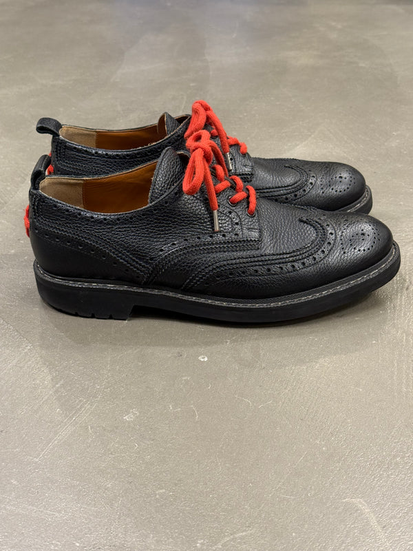 2010s Givenchy by Riccardo Tisci metal seam derby shoes