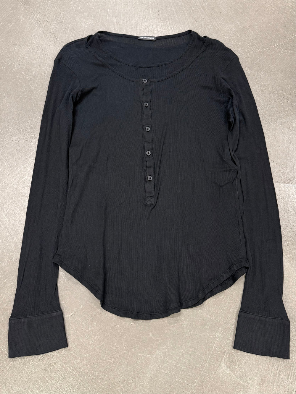 Ann Demeulemeester layered cotton long sleeve top