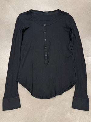 Ann Demeulemeester layered cotton long sleeve top