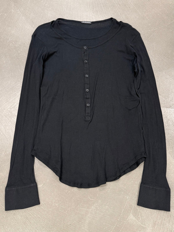Ann Demeulemeester layered cotton long sleeve top