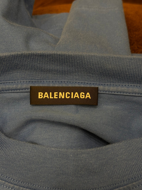 2018 Balenciaga hybrid 2 in 1 shirt t-shirt