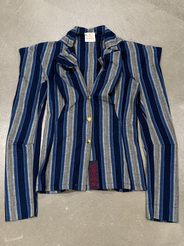 1990s Vivienne Westwood exaggerated shoulders shirt