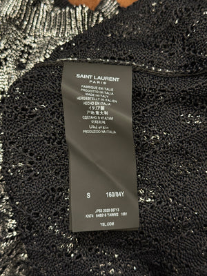 2020 Saint Laurent silver knit