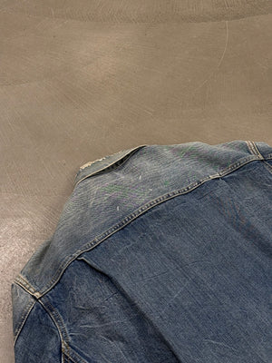 S/S2021 Maison Margiela faded distressed denim jacket