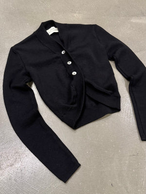 1990s Dolce & Gabbana “Le Maglie” wool deconstructed cardigan