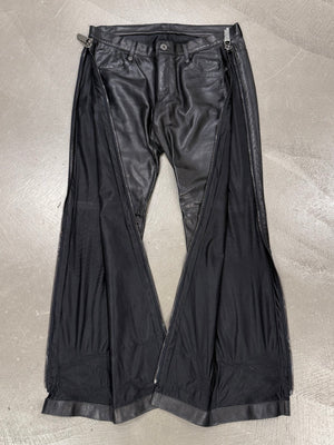1990s Dirk Bikkembergs full zipper leather pants
